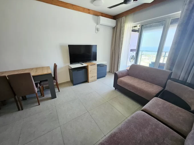 Fully furnished 3 bedroom apartment in Vinares Flats, Hulhumale' Phase 2. A photo of the living area.