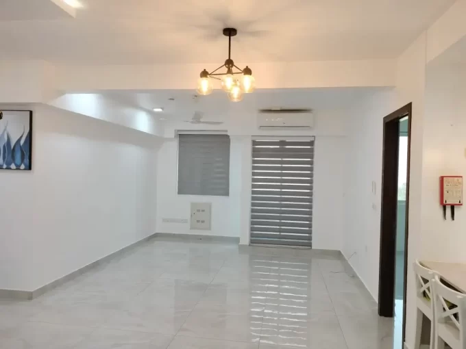 Unfurnished 2+1 bedroom apartment in Amin Avenue Maple, 8th Floor, Hulhumale'. A photo of the living area.