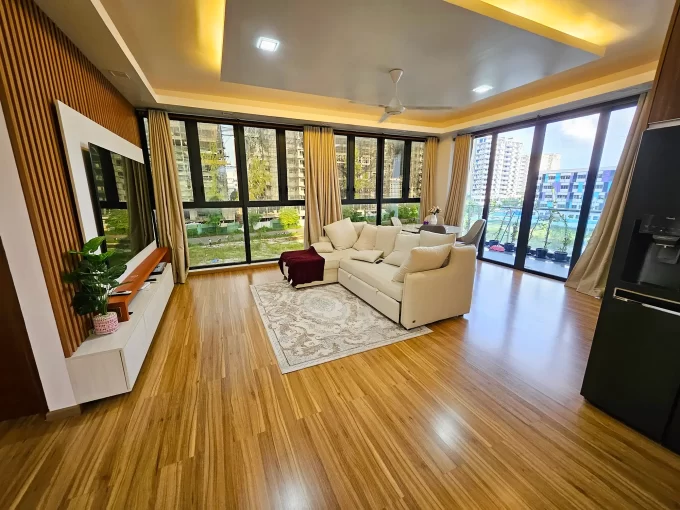 Fully furnished 3 bedroom apartment at The Apollo Towers, 3rd Floor, Hulhumale'. A photo of the living area.