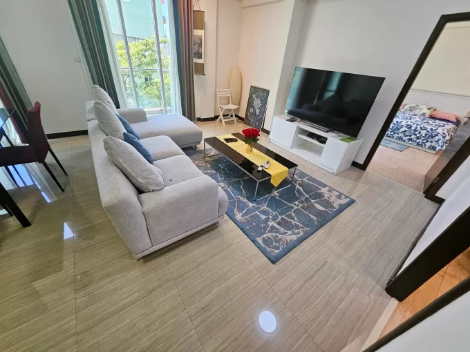 Fully furnished 3+1 bedroom apartment in Platinum Residences, Block C, 3rd Floor, Hulhumale'. A photo of the living room.