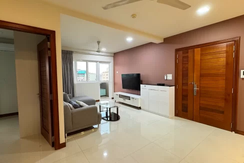 fully furnished 3 bedroom luxury apartment in FW Rehendhi Flat 1, 9th Floor, Ameenee Magu, Galolhu, Male'. A photo of the living room.