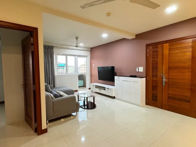 fully furnished 3 bedroom luxury apartment in FW Rehendhi Flat 1, 9th Floor, Ameenee Magu, Galolhu, Male'. A photo of the living room.