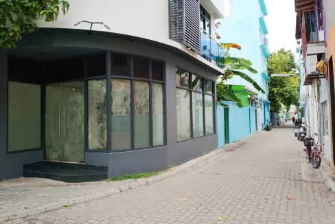 Commercial office shop space in Ahivah Goalhi, Villimale'. A photo of the building.