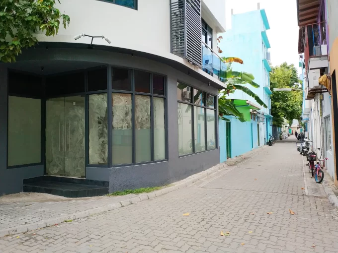 Commercial office shop space in Ahivah Goalhi, Villimale'. A photo of the building.